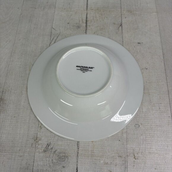 Rachael Ray LITTLE HOOT Autumn Stripe Owl Bands Porcelain Rim Soup Bowl Set of 4 - Picture 9 of 16